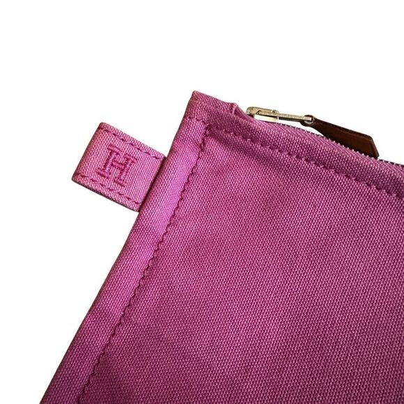 Authentic Hermès Pink Bora Bora Pouch Canvas Small Clutch Cosmetic Case - Picture 3 of 16